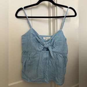Madewell Tie-Front Keyhole Cami